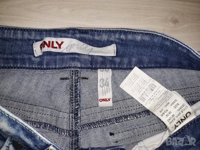 Дамски сини дънки марка Only , снимка 2 - Дънки - 23794669