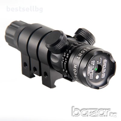 Зелен лазерен прицел мек бърз спусък батерия зарядно лов пушка бързомерец оптически мерник бързомер, снимка 6 - Оборудване и аксесоари за оръжия - 11327874
