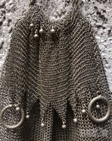 Сребърна дамска чанта-Париж 1920, снимка 3 - Чанти - 23015865