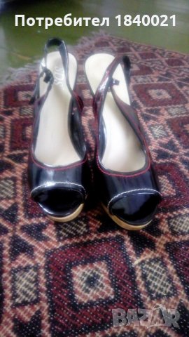 Комбинация с черно и червено , снимка 3 - Сандали - 22002194