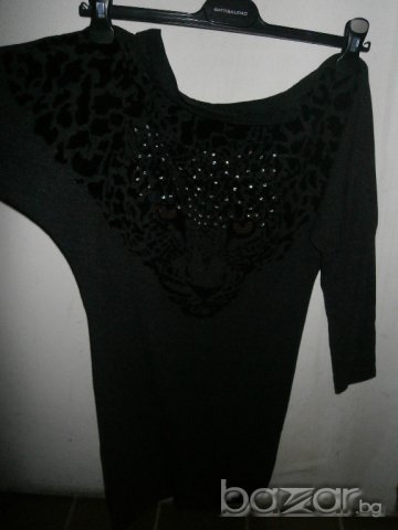 Елеганта рокля-туника с атрактивна щампа на тигър., снимка 2 - Рокли - 8950626