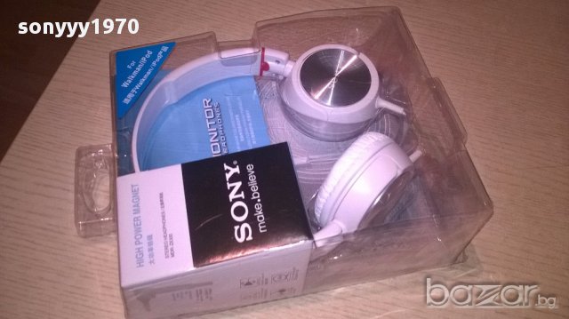 Sony mdr-zx300 stereo headphones-в бяло-нови слушалки, снимка 3 - Слушалки и портативни колонки - 18029744