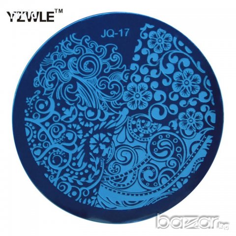 кръгла плочка / щампа шаблон за печат на нокти JQ-17 , 2 вид!, снимка 2 - Продукти за маникюр - 18219337