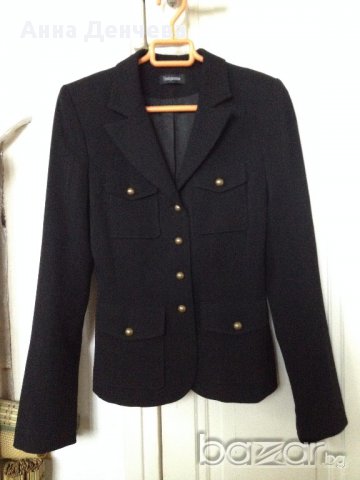 Елегантно френско черно сако SINEQUANONE S, снимка 3 - Сака - 14573990