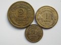 Сет 1, 2 франка и 50 сантима- 1938г., Франция, 203 D, снимка 1 - Нумизматика и бонистика - 17132456