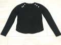 Дамска черна блуза марка Zara, снимка 1 - Блузи с дълъг ръкав и пуловери - 23570061