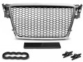 Решетка без емблема за AUDI A4 B8 (2008-2011) RS Look Силвър - Мат, снимка 1