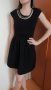 SALE! Стилна черна рокля с колие, снимка 1 - Рокли - 25613194
