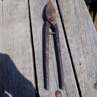 Стара ножица за ламарина, снимка 2 - Антикварни и старинни предмети - 17015484