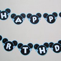 Мики Маус Парти Гирлянд Банер Happy Birthday рожден ден, снимка 1 - Други - 20842178