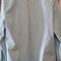 Дамска риза, еластична и памучна с дълъг ръкав,синьо-зелен цвят, снимка 3 - Ризи - 22105052