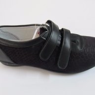 Затворени обувки естествена кожа Понки в черно, снимка 2 - Детски маратонки - 17508825