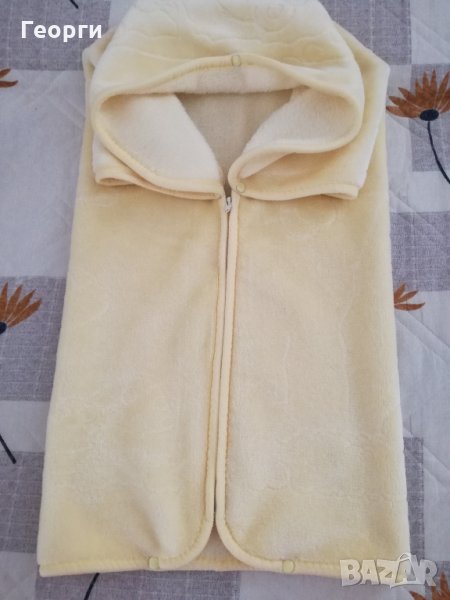 Жълто бебешко одеалце/чувалче, снимка 1