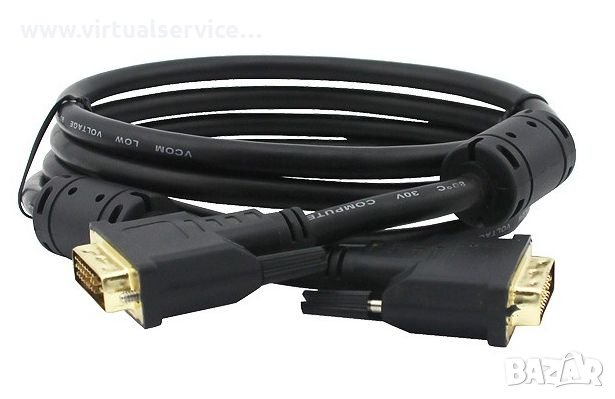 DVI и VGA кабели нови маркови 1.8м (отстъпки за количества) - 3лв, снимка 1