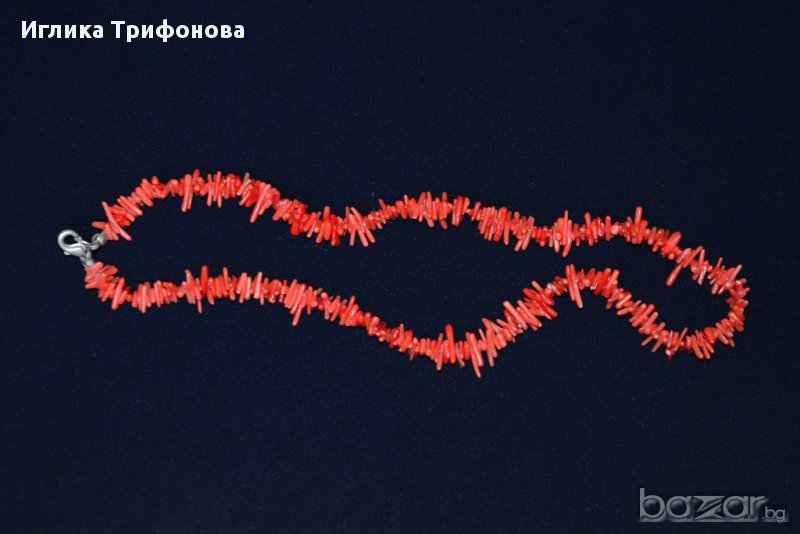 Колие от червени корали, снимка 1
