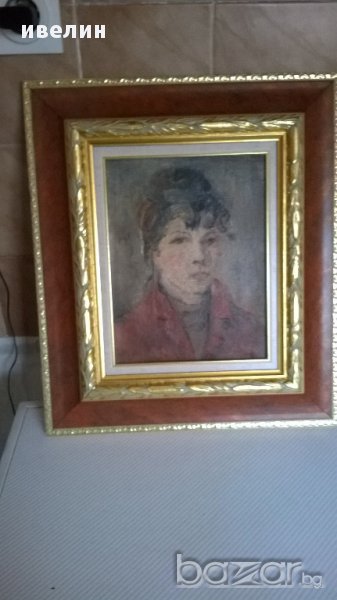 картина-стар женски портрет, снимка 1