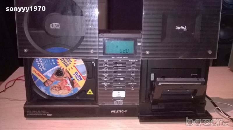 Welltech-cd/deck/tuner/amplifier/aux-внос швеицария, снимка 1