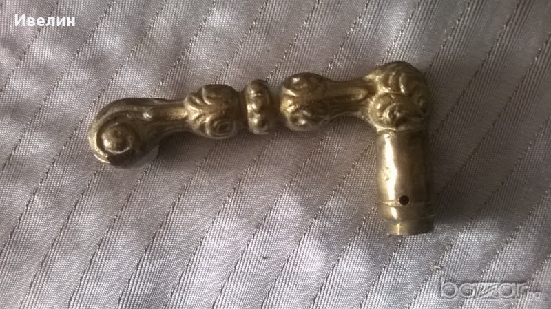  стара бронзова дръжка за врата, снимка 1