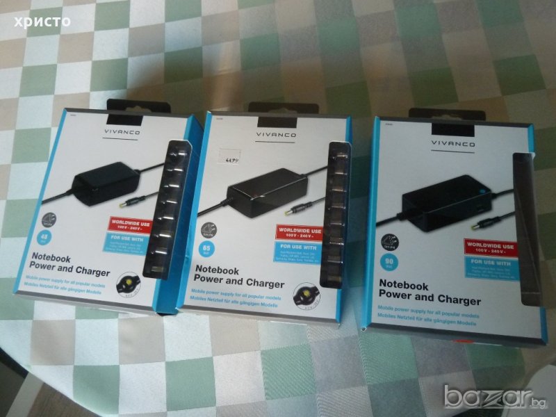 Захранване за лаптоп VIVANCO 3 модела, снимка 1