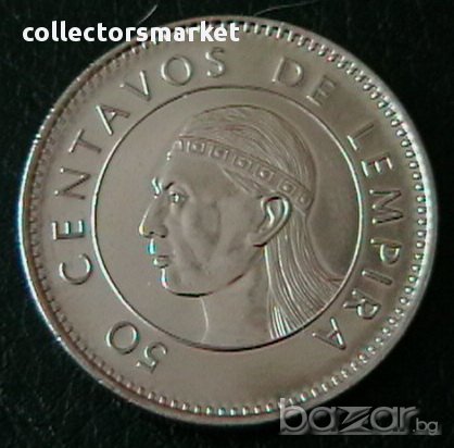 50 центаво 2005, Хондурас, снимка 1 - Нумизматика и бонистика - 16598782