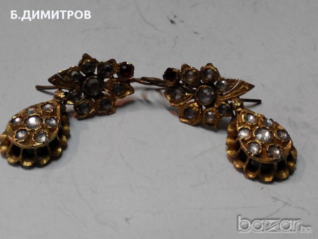 Старинни дамски обици, снимка 10 - Обеци - 12389214