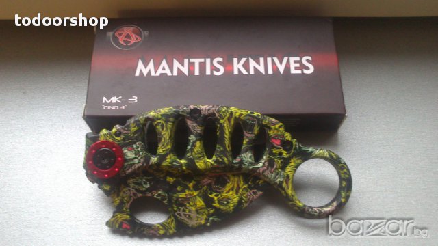 Сгъваем НОЖ КАРАМБИТ МК-3 MANTIS KNIVES принт покритие, снимка 2 - Ножове - 14346681