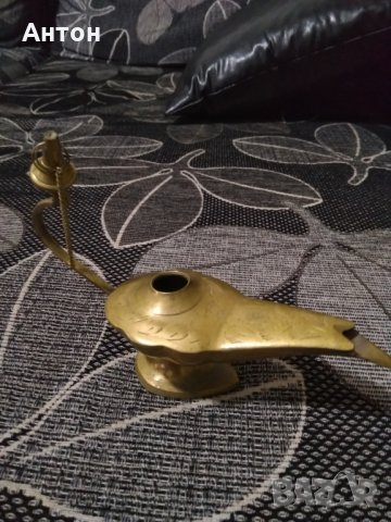 Лампа на Аладин от месинг., снимка 2 - Антикварни и старинни предмети - 25494831