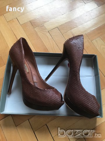 Нови обувки Zara, естествена кожа, снимка 3 - Дамски обувки на ток - 17617501