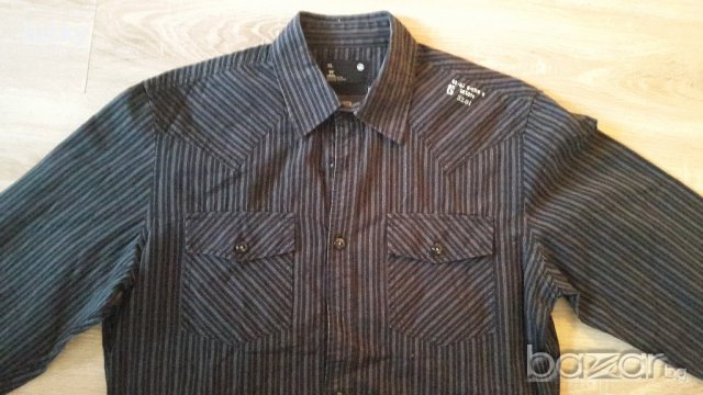 Прекрасни спортни мъжки ризи с дълъг ръкав LACOSTE и G-STAR - размер XL /42/, снимка 13 - Ризи - 20259948
