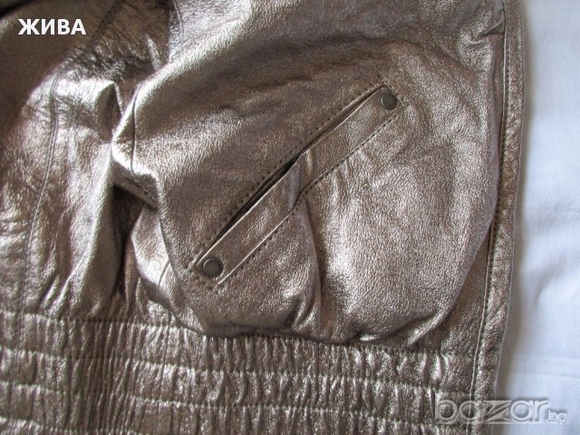 ЕСТЕСТВЕНА КОЖА - дизайнерско яке на 4IT VINTAGE BLEND OF AMERIKA, снимка 5 - Якета - 13533759