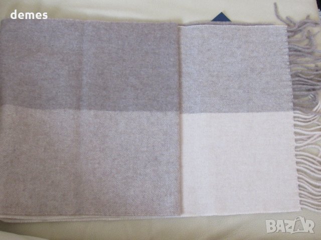 Фин шал каре 100% кашмир, цвят капучино, Монголия, снимка 6 - Шапки - 23512198