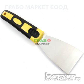 Професионална шпакла от неръждаема стомана с ергономична PVC дръжка. , снимка 1