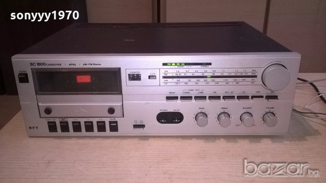 rft sc-1800-deck receiver-ретро машина-внос швеицария, снимка 2 - Ресийвъри, усилватели, смесителни пултове - 18352326