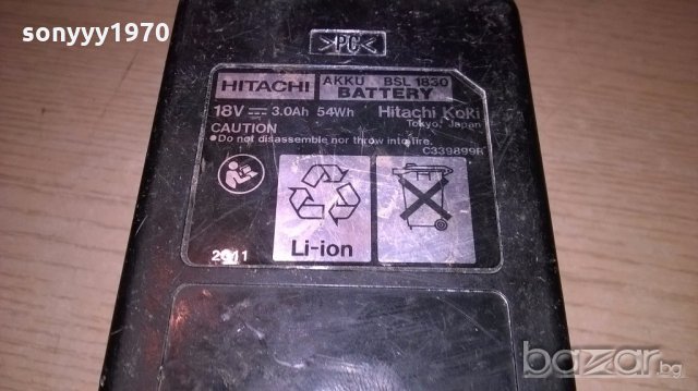 hitachi 18v li-ion 3.0ah battery pack-внос швеицария, снимка 7 - Други инструменти - 18217907