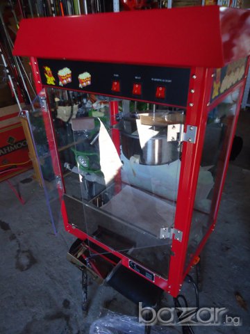 Пуканки машина за пуканки на ток депото за пуканките е със нагревател отдолу външни рзамери широчина, снимка 4 - Обзавеждане за заведение - 7579894