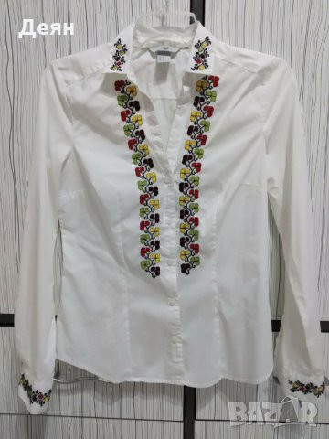Дамска риза с ръчно бродирани шевици, снимка 3 - Ризи - 25933859