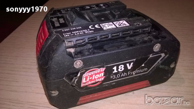 Bosch li-ion tehnology 18v/3.0ah-battery-внос швеицария, снимка 8 - Други машини и части - 17393966