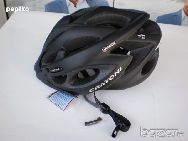 Продавам колела внос от Германия  каска за велосипед CRATONI ZETHOS HELMETS 58-62см черна, снимка 7 - Спортна екипировка - 11168969