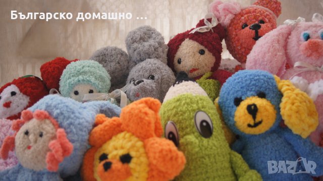 Ръчно плетени играчки: мечета, зайчета, кученца, кукли! 
