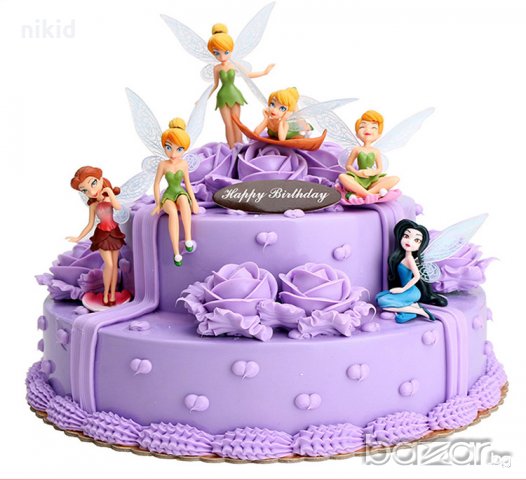 6 бр феи Зън зън камбанките Tinkerbell фигурка фигурки PVC играчки и украса торта топер