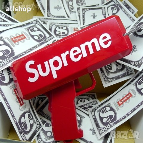 Парти пистолет SUPREME за изстрелване на пари + пачка - за да сте #1, снимка 6 - Друга електроника - 24275493