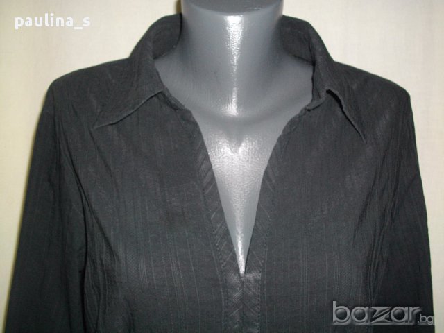  Черна риза с корсет "H&M" / голям размер , снимка 10 - Ризи - 14669095