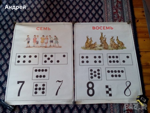 Старо ученическо помагало,табло, снимка 4 - Антикварни и старинни предмети - 23936442