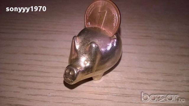 Мини ретро колекция-прасе-мед/месинг-3.5х3.5х2см-внос швеицария, снимка 11 - Антикварни и старинни предмети - 17348954