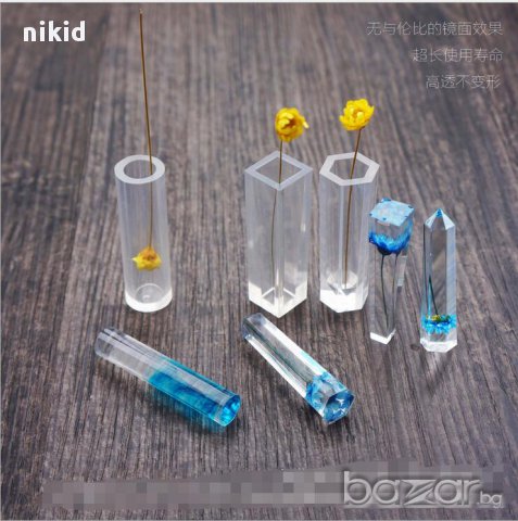 кръг квадрат шестоъгълник триъгълник правоъгълник силиконов калъп форма за бижутерски смола 