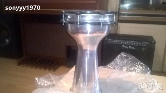 ГОЛЯМА Тарамбука 40х25см-алуминиева-нова от сирия-оригинал, снимка 2 - Ударни инструменти - 22199620