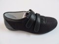 Затворени обувки естествена кожа Понки в черно, снимка 2