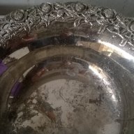 посребрена метална купа, снимка 3 - Антикварни и старинни предмети - 17782165