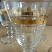  Ретро чаши с златен кант, снимка 3 - Антикварни и старинни предмети - 22287288