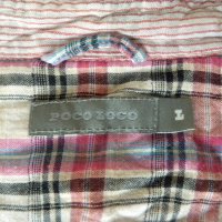 Мъжка риза POCO LOCO, размер L, 100% памук, снимка 2 - Ризи - 19639302